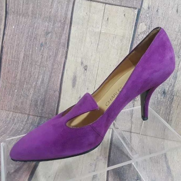 Charles Jourdan Paris Suede Leather Heels Size 6 M - Picture 6 of 6